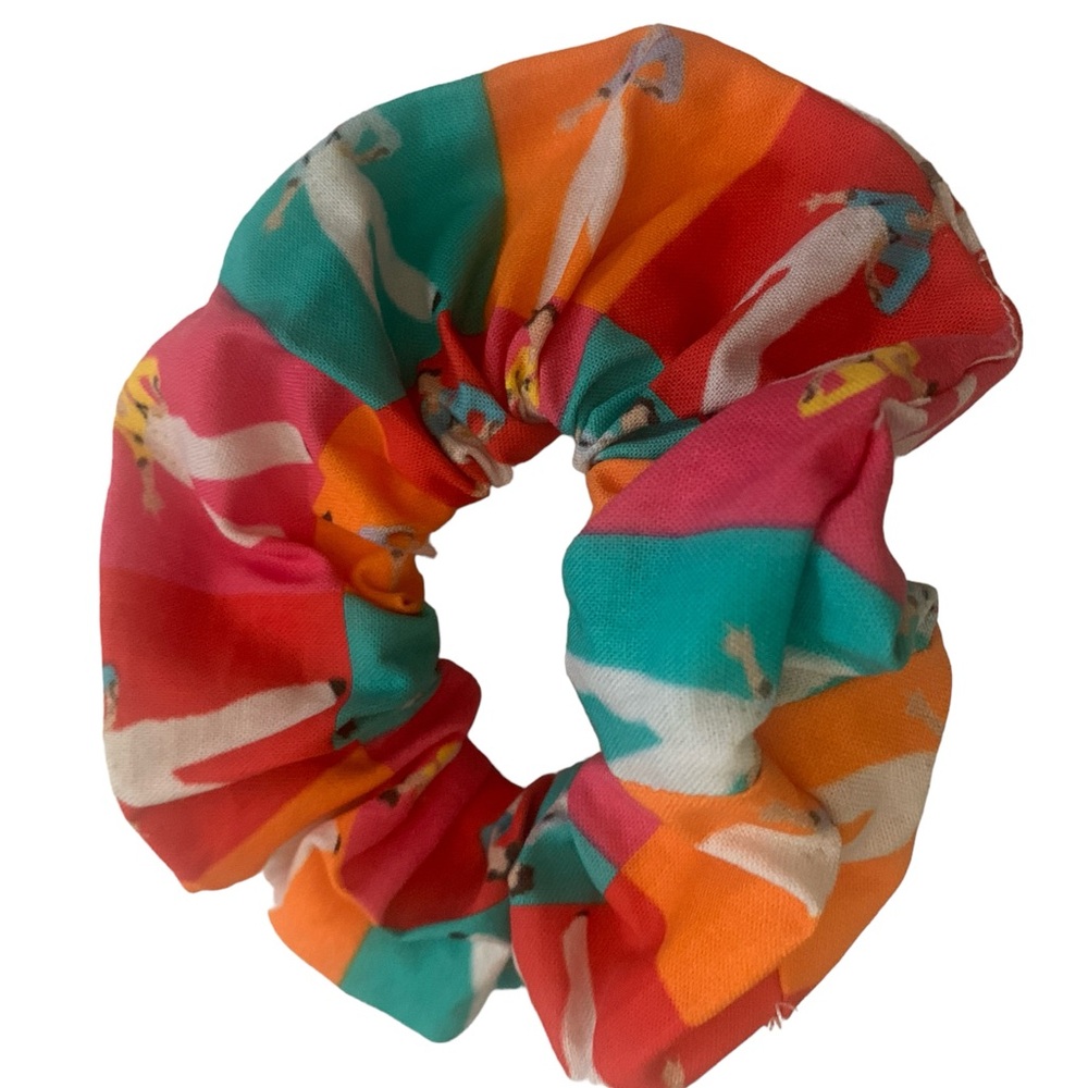 Harry Styles bright looks zipper hair scrunchie hand made USA cotton rare NWT